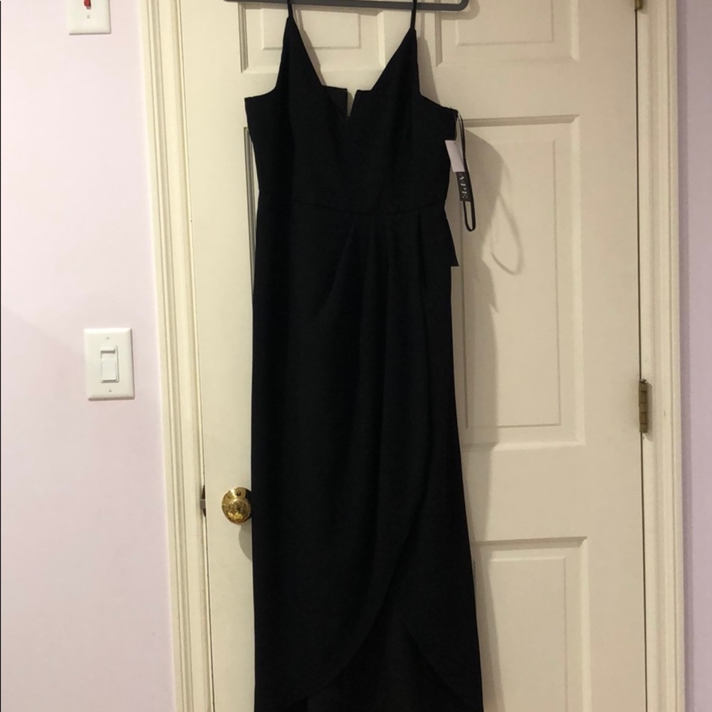 Black dress floor length